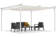 La Palma 4x4m fehér Garden Point terasz pergola 4x4m