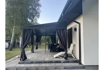 Alumínium terasz előtető 3 x 6 m Tarragona Premium Garden Point antracit
