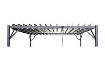 Antracit burkolat Tasos 3x4m Garden Point terasz pergolához