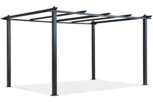 Barbados 3 x 3 m antracit Garden Point fém terasz pergola keret