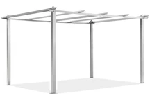 Barbados 3 x 4 m fehér Garden Point fém kerti pergola kerete