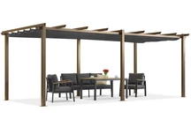 Barbados terasz pergola 3x6 m Garden Point fa-antracit