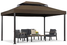 Barna kerti pavilon Valencia 3x4 m Garden Point