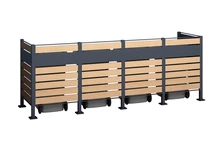 Burkolat 4 db 120 l vagy 240 l-es hulladékgyűjtőhöz Breda CoverTech