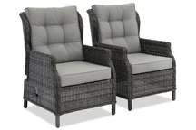 Garden Point antracit technorattan Malaga karosszék 2 darab