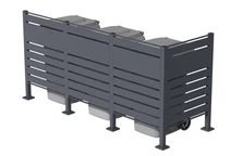 Ház 3 hulladékgyűjtőhöz 120l vagy 240l Halen CoverTech antracit színben