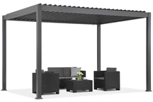 Lagos Premium 3x4 Garden Point szabadon álló terasz pergola antracit és fehér