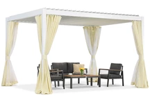 Lagos Premium 3x4 Garden Point szabadon álló terasz pergola fehér