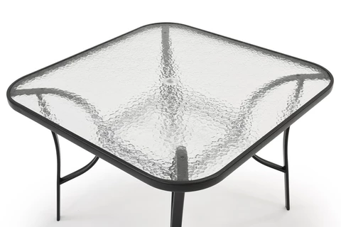 Modena/Bitonto fekete kerti asztal 6 személyes Garden Point szögletes asztallal