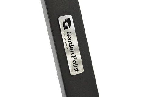 Modena/Bitonto fekete kerti asztal 6 személyes Garden Point szögletes asztallal