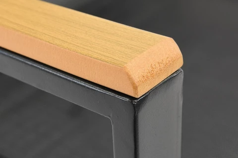 Modena/Bitonto fekete kerti asztal 6 személyes Garden Point szögletes asztallal