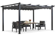 Barbados terasz pergola 3x3 m Garden Point antracit