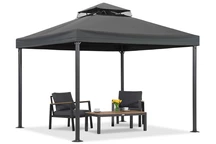 Valencia 3x3 m-es antracit kerti pavilon Garden Point