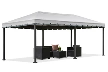 Valencia szürke kerti pavilon 3 x 6 m Garden Point