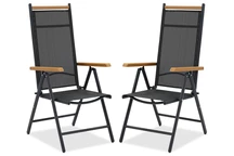 Verona Wood Garden Point alumínium székkészlet - 2 db