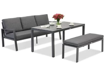 Zakintos Apetito Comfort 3 alumínium garnitúra paddal antracit Garden Point