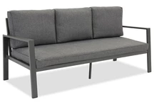 Zakintos antracit alumínium háromszemélyes kanapé Garden Point