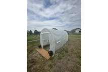 Garden Point 2x4 m-es fém fóliaalagút, fehér