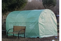 Garden Point 2x3,5m-es fóliaalagút növénytermesztéshez, zöld