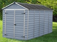 Műanyag kerti fészer SkyLight 6x12 Palram - Canopia szürke