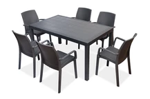 Houston / Indiana techn rattan szett antracit