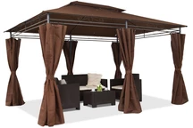 Kerti pavilon Ibiza 3x4m sötét Garden Point