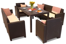 Rattan készlet Nebraska 8 barna