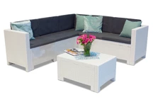 Technológia rattan sarok Colorado Corner fehér