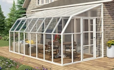 Téli kert Sun Room Palram 8x16 fehér