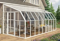 Téli kert Sun Room Palram 8x18 fehér