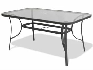 Nagy asztal    edzett üvegből, kényelmes használat