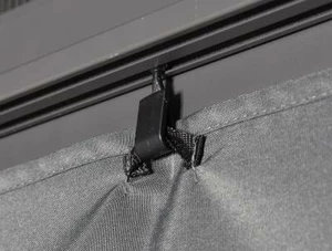 Integrált sínek    a függönyök és szúnyoghálók egy